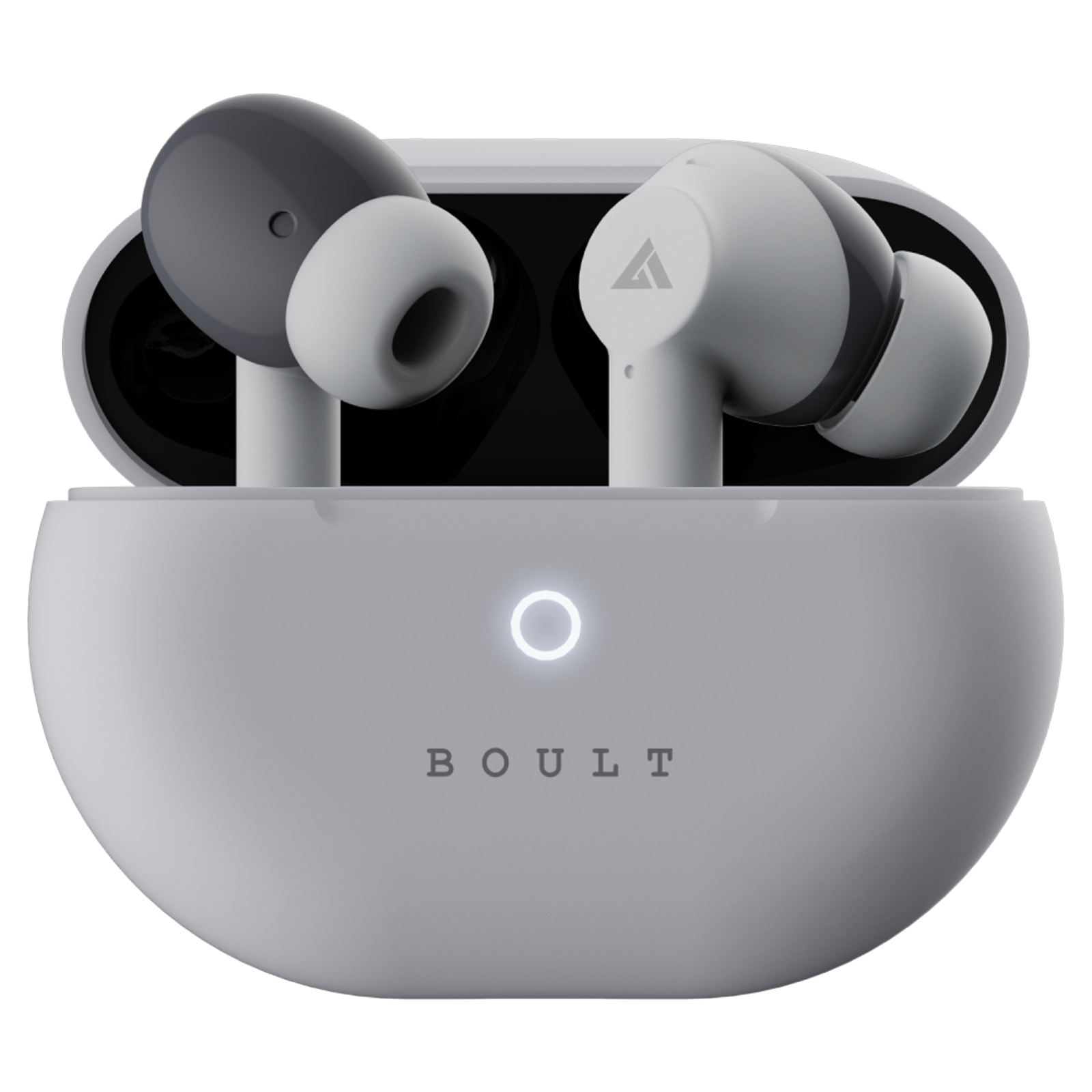 BOULT AUDIO Airbass W40 TWS Earbuds with Environmental Noise Cancellation IPX5 Water Resistant Fast Charging Ivory White